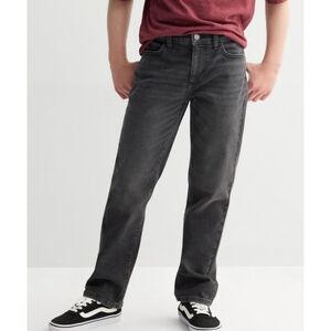 Sonoma Youth Boy's Husky Black Wash Straight Flex Wear Jeans